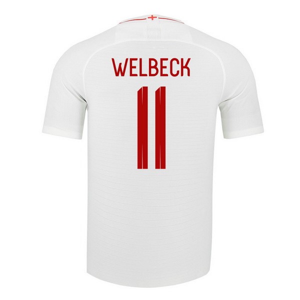 Camiseta Inglaterra 1ª Welbeck 2018 Blanco